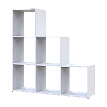 Стелаж Doros Степ 3х3 Білий відкритий 102.6х28.8х106.1 (41516161), фото 2