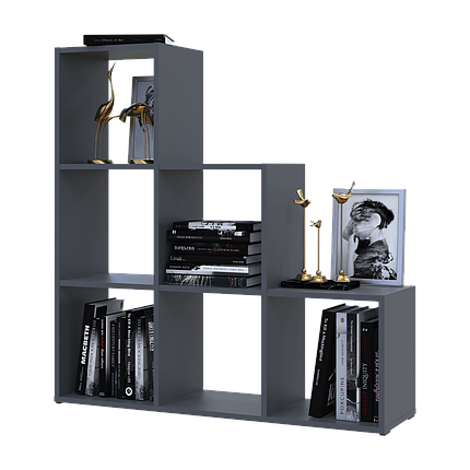 Стелаж Doros Степ 3х3 Графіт відкритий 102.6х28.8х106.1 (41516162), фото 1