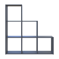 Стелаж Doros Степ 3х3 Графіт відкритий 102.6х28.8х106.1 (41516162), фото 4
