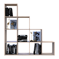 Стелаж Doros Степ 4х4 Дуб сонома відкритий 136.2х28.8х140.7 (41516165), фото 3