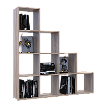 Стелаж Doros Степ 4х4 Дуб сонома відкритий 136.2х28.8х140.7 (41516165), фото 5