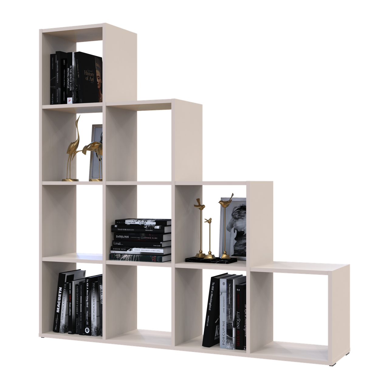 Стелаж Doros Степ 4х4 Кашемір відкритий 136.2х28.8х140.7 (41516168)