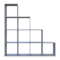 Стелаж Doros Степ 4х4 Сірий відкритий 136.2х28.8х140.7 (41516179), фото 4