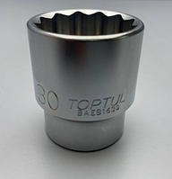 Головка торцевая 30 мм 1/2" 12-гранная TOPTUL BAEB1630