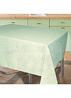 Скатерть зеленая в клетку хлопок Ярослав