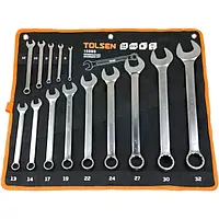 Набір ключів комбінованих у чохлі 14 шт Толсен