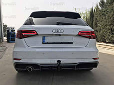 Фаркоп Audi A3 8Y 2020- (вкл. Sportback, S-Line та Hybrid) швидкознімний гак на ключах, фото 2