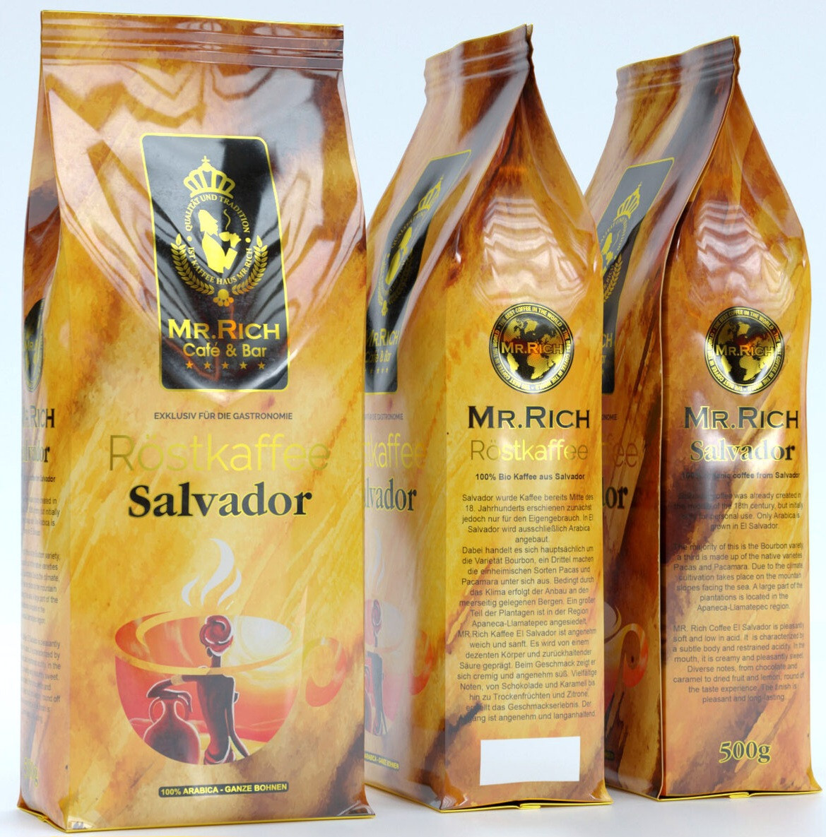 Кава в зернах Mr.Rich El Salvador Bourbon 500г смачна 100% арабіка, Німеччина