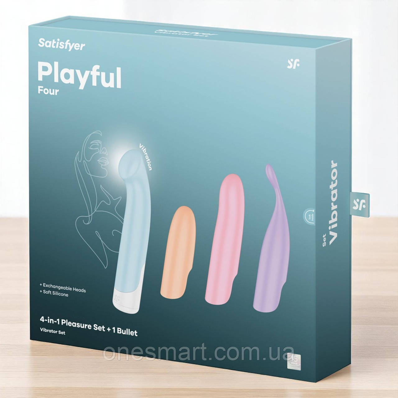 Набір Satisfyer Playful Four іграшки для дорослих для інтимних ігор різного типу задоволення, фото 1