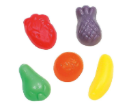 Жевательный мармелад желейные конфеты Мини Фрукты Vidal Испания 1 кг