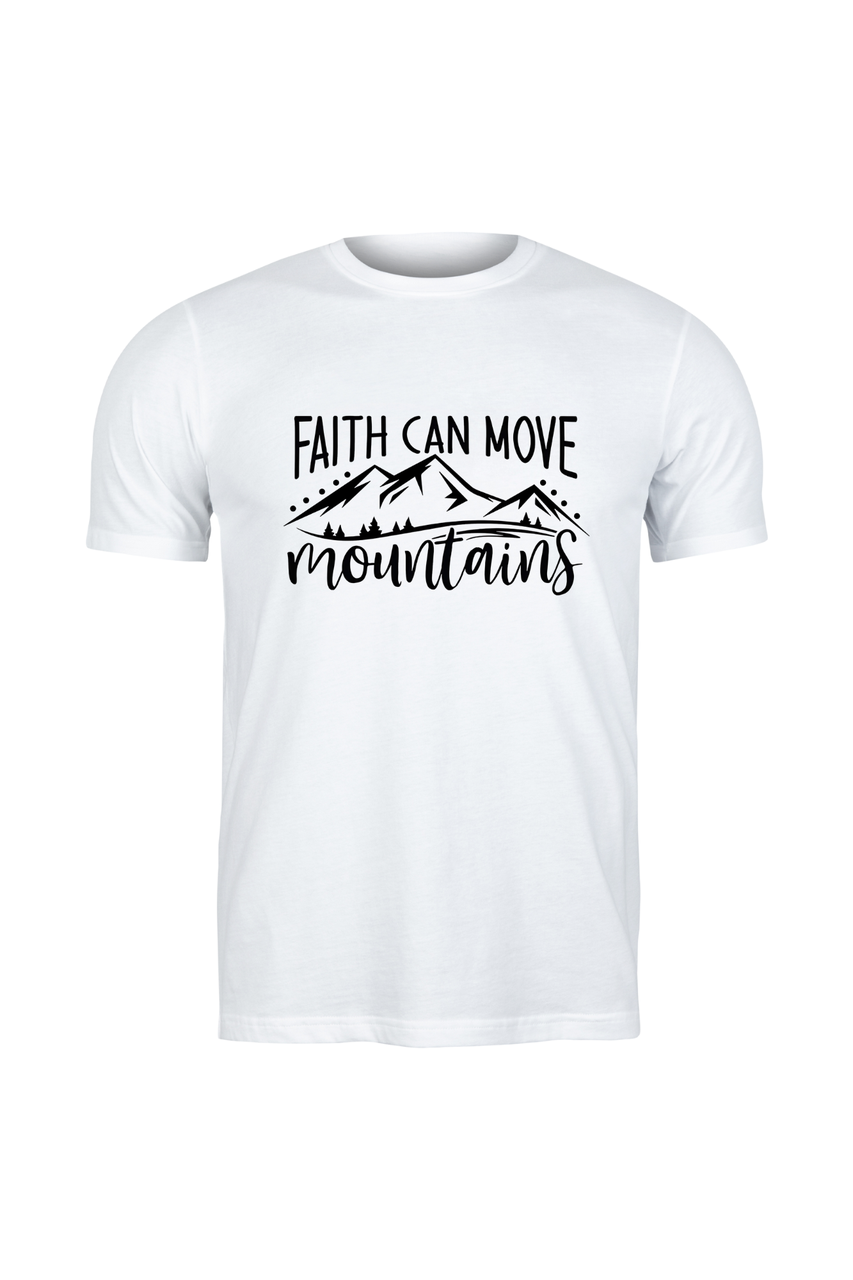 Футболка Faith can move mountains (Віра може рухати гори)