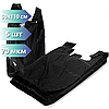 Пакет майка чорна з ручками 50х110 см 70 мкм 5 шт багажка щільна для зберігання і транспортування, фото 2
