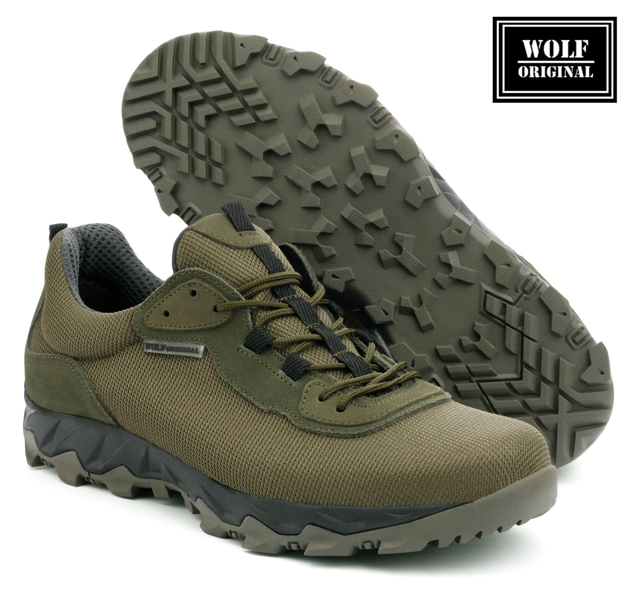 Літні чоловічі тактичні кросівки Aero Grip Хакі – дихаючі, легкі, з анатомічною устілкою, Wolf Original, фото 1