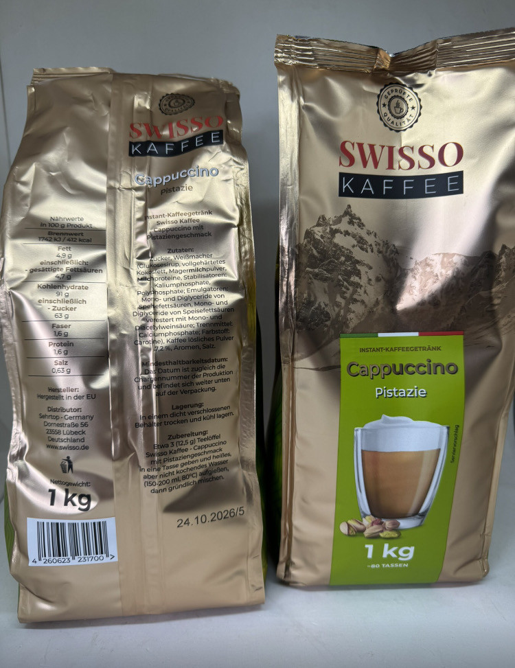 Капучино з фісташковим смаком Swisso Pistazie 1кг, фото 1