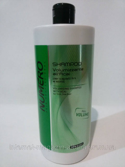 Шампунь для додання обсягу з екстрактом асаї Brelil Numero Full Volume Shampoo