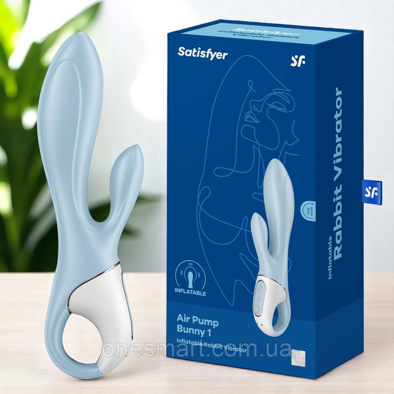 Вибратор-кролик Satisfyer Air Pump Bunny 1 для жінок з функцією масажу та стимуляції, фото 1