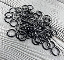 Кільце для бретелів 15 мм Чорний (50 шт./пач.)