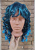 Перука локони синій,45 см, фото 3