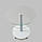 Стекляний стіл круглий Commus Bravo Light425 K clear-white-alm60, фото 2