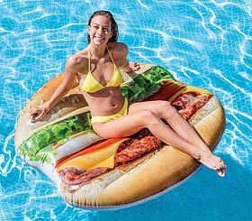 Надувний матрац Intex Гамбургер 145х142см 58780