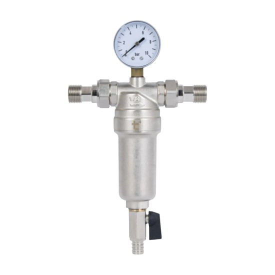 Самопромивний фільтр з манометром для гарячої води SF127W15 1/2 дюйма