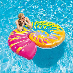 Надувний матрац Intex Райдужна раковина 157х127см 58791