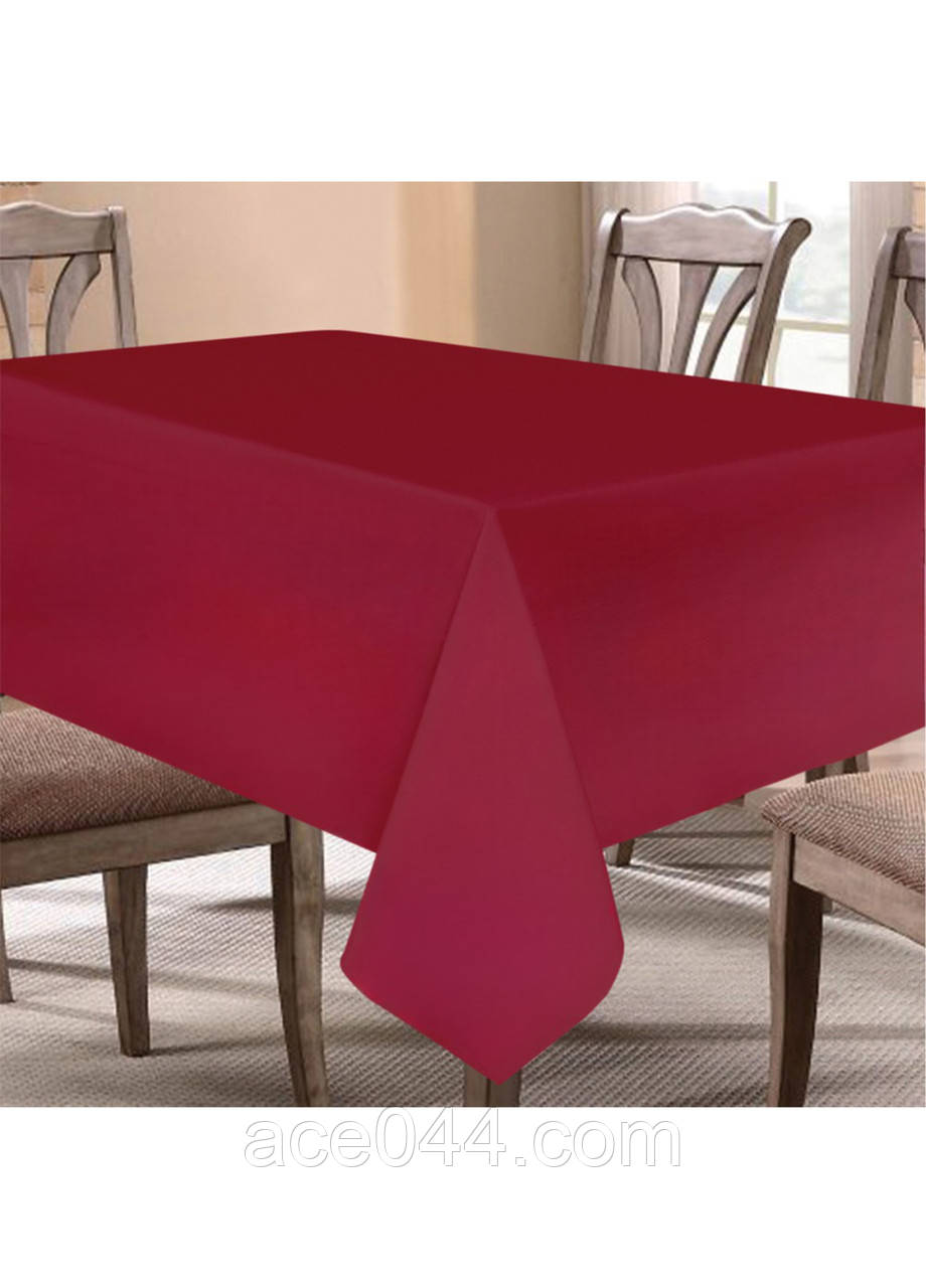 Скатертина бордова бавовна Ярослав, фото 1