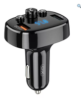 FM трансмиттер XO BCC-03 QC 18W/2 USB  Black