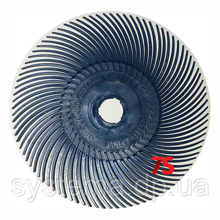 3M 30129 Scotch-Brite™ Bristle RB-ZB - Радіальний коло 76х9 мм, P400, синій, фото 1