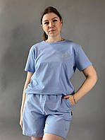 Костюм жіночий трикотаж блакитний M(р) Арт.81527 l.blue (M) (Україна)