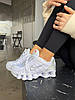Кросівки Nike Shox All White Найк Шокс білі текстиль весна літо для дівчат і хлопців, фото 10