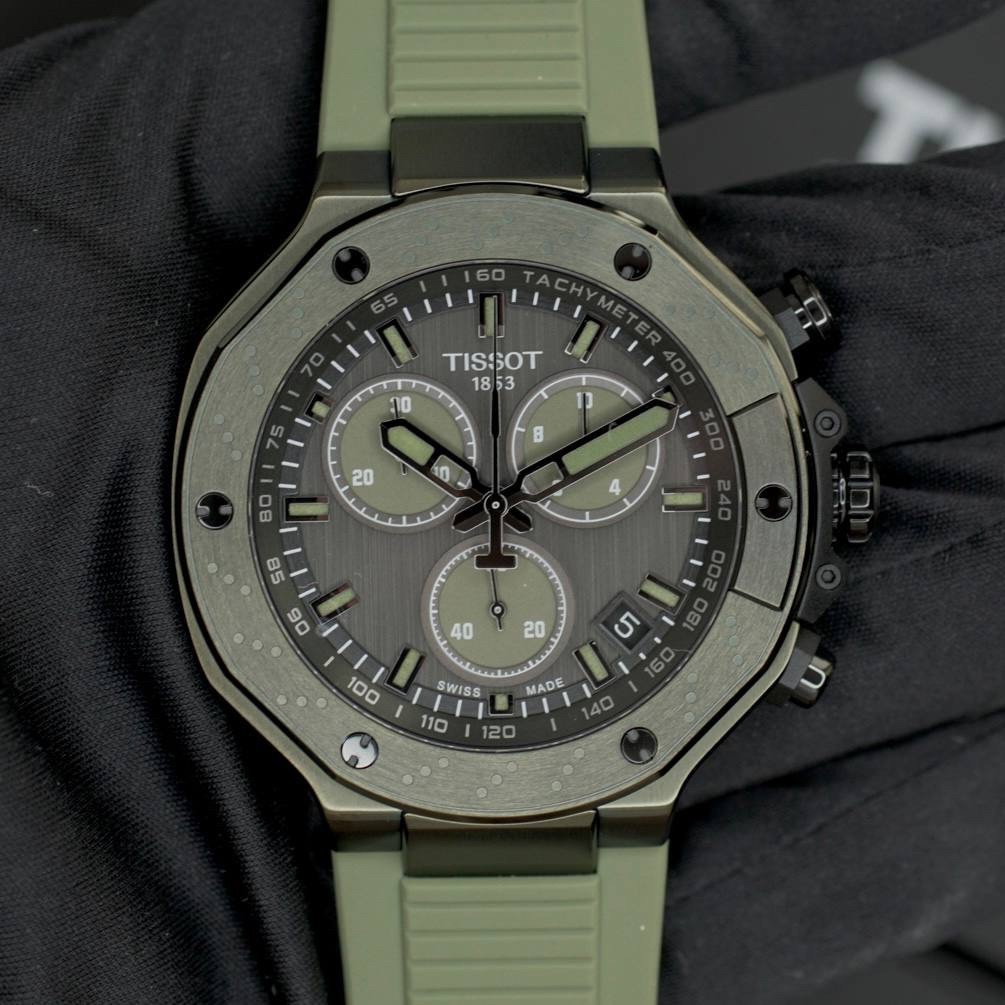Чоловічий Годинник TISSOT T141.417.37.061.02 T-RACE Quartz Chronograph Dark Grey Dial
