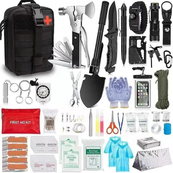 Багатофункційний набір інструментів для виживання (51 інструмент) SOS-51, фото 1