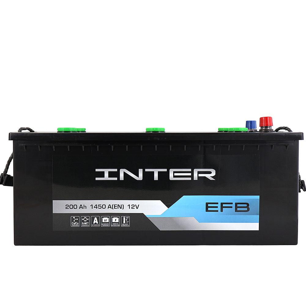 Автомобільний акумулятор INTER EFB 200Ah 1450A L+ Start-stop 4820219076247, фото 1