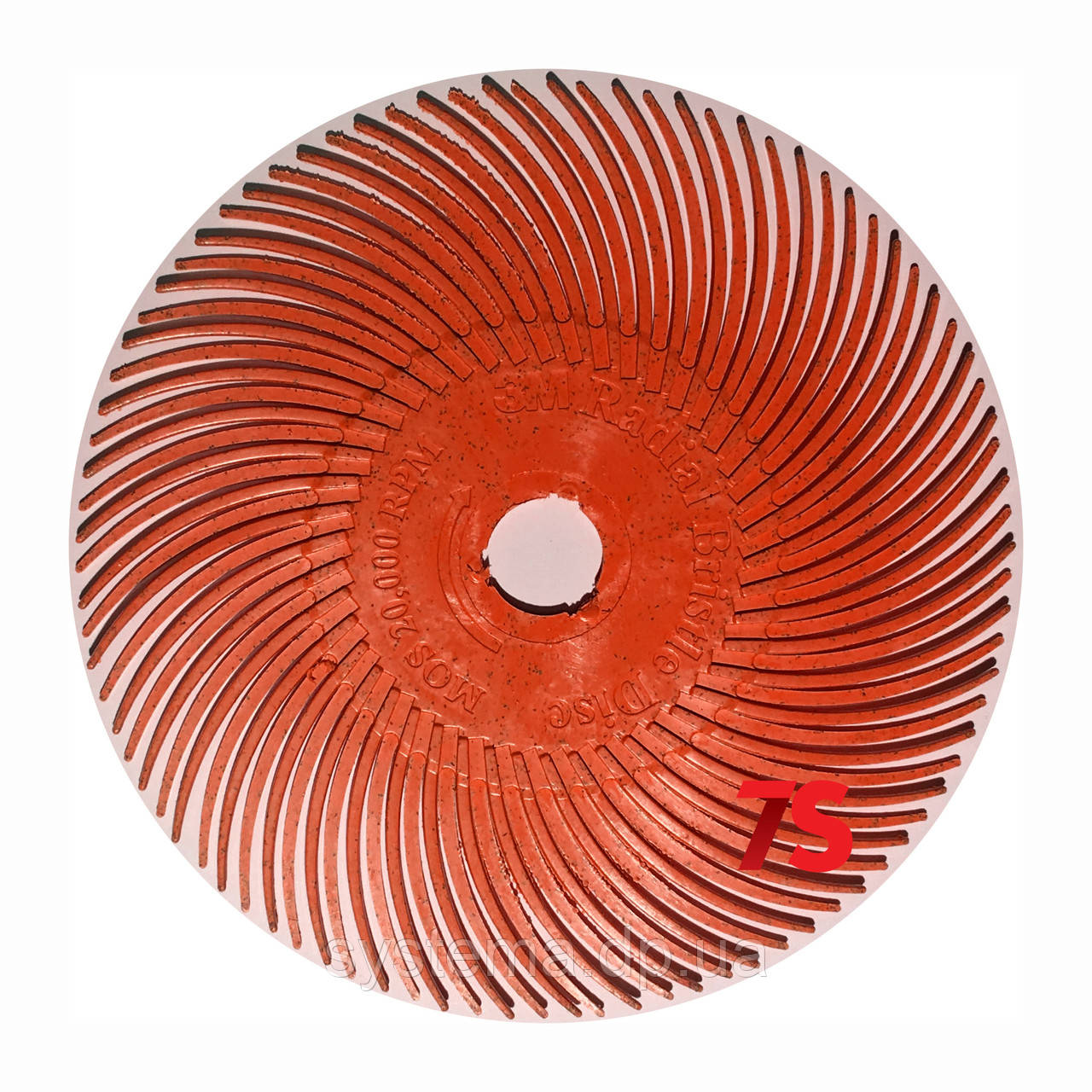 3M 30128 Scotch-Brite™ Bristle RB-ZB - Радіальна щітка 76х9 мм, P220, червона