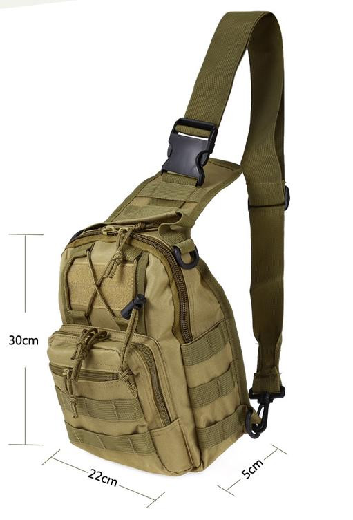 Сумка тактическая через плечо (однолямочный рюкзак) City Hunter RVL B14-песок - фото 3 - id-p436283452