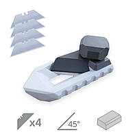 Фаскосниматель для гипсокартона под углом 45° точный инструмент для фасок на гипсокартоне.