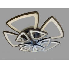 Світлодіодна люстра 225548/5+5 LED 3color dimmer сірий