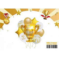 Набір фольгованих кульок КНР  MY CHAMPION, 9 шт