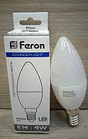 Светодиодная лампа Feron LB-720 4W C37 Е14