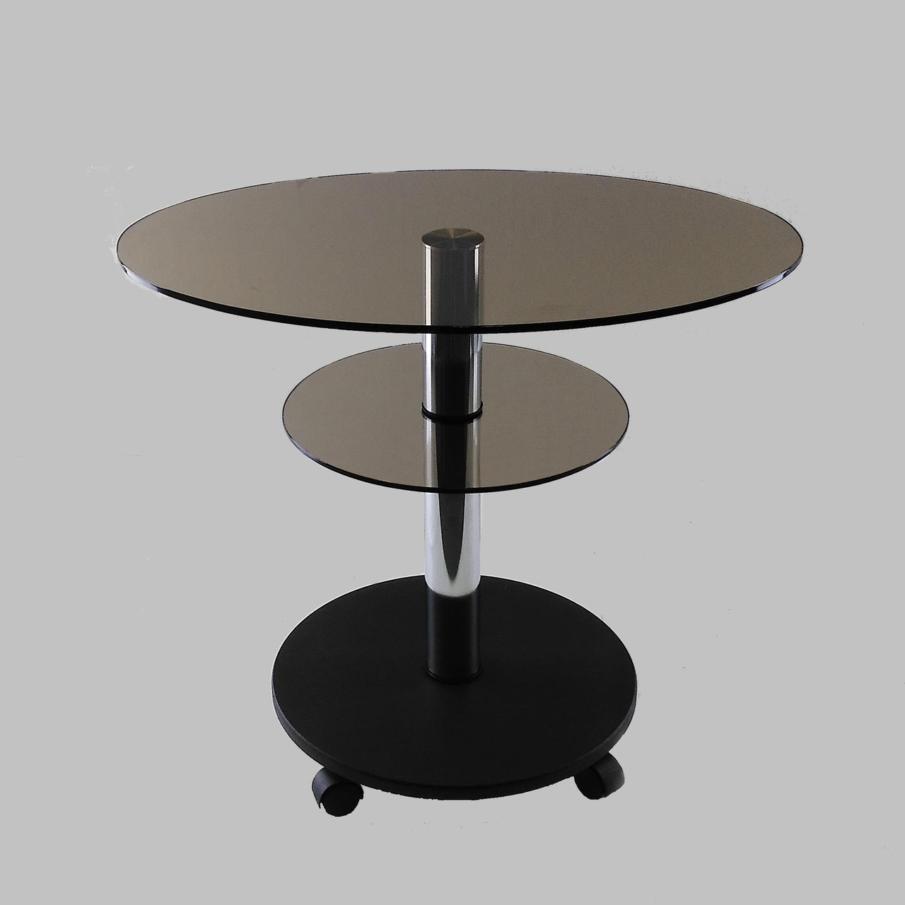 Стіл журнальний овальний Commus Bravo Light 425 O bronza-venge-chr60