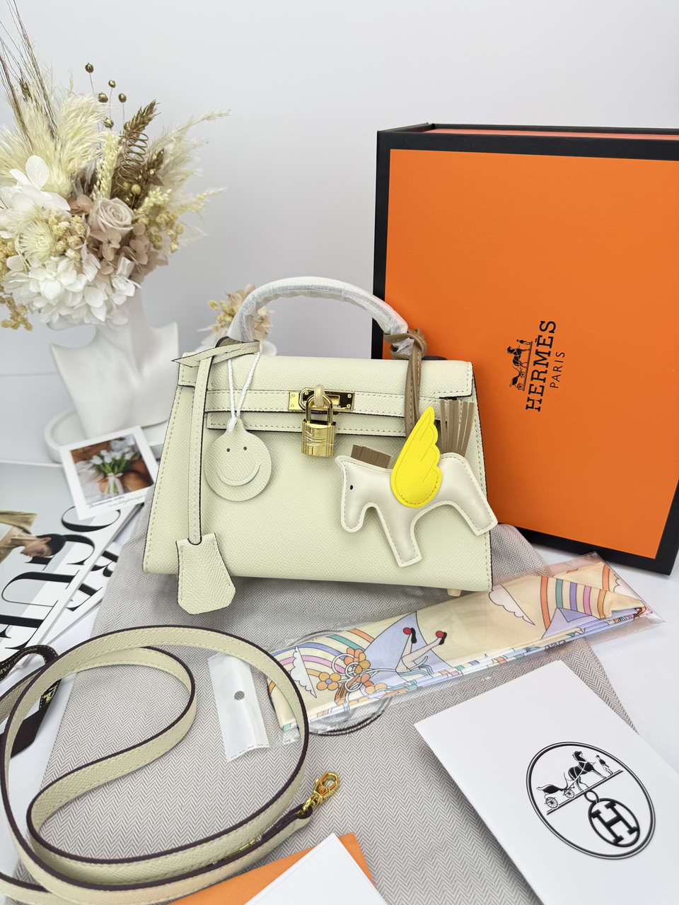 Hermes Kelly Milk Gold