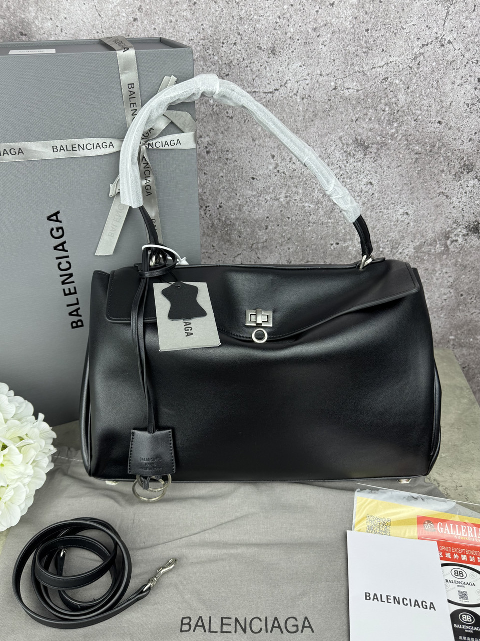 Balenciaga Rodeo Black Silver