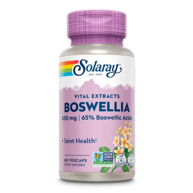 Босвеллія Solaray Boswellia 450, 60 веганських капсул, фото 1
