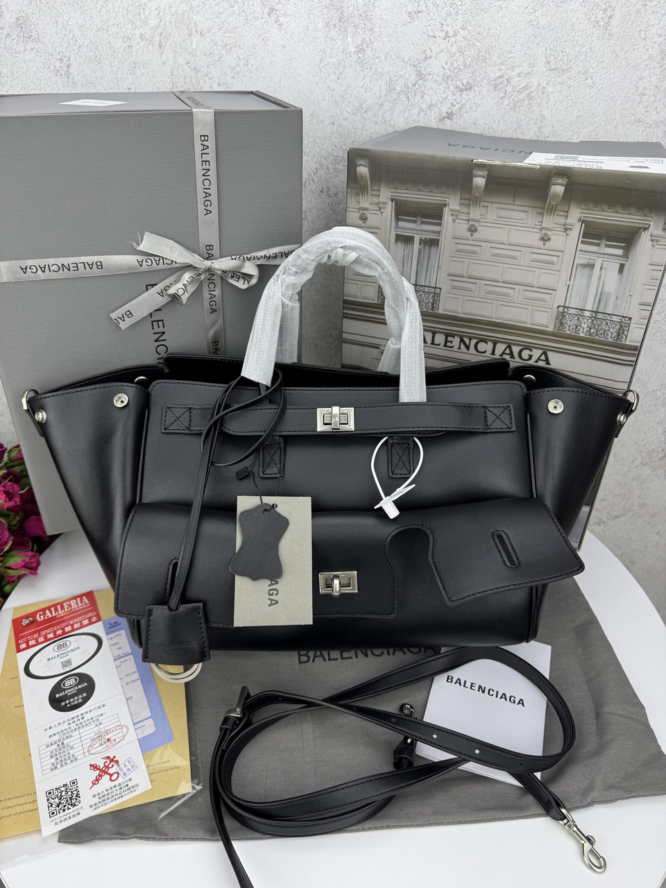 Balenciaga bel air Black Silver