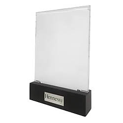 Брендовані підставки під меню Hennessy RESTEQ з акрилу та дерева формату А6 — якісні менюхолдери для кафе та ресторанів