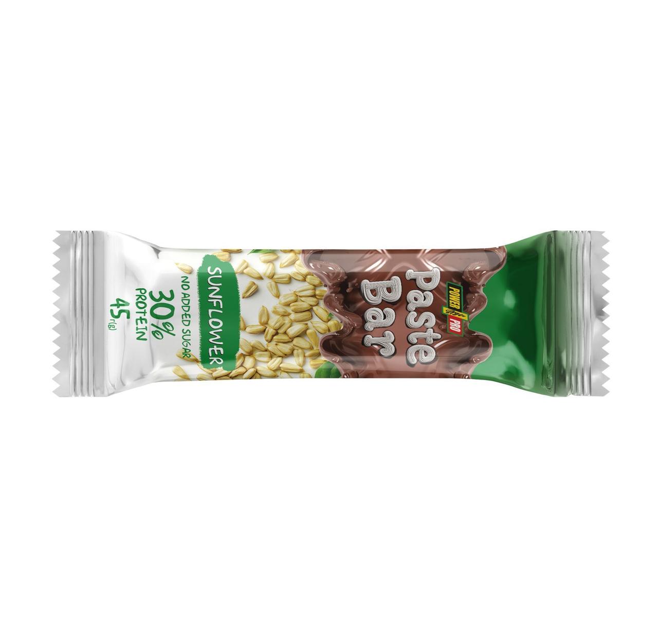 Протеїновий батончик Power Pro Paste Bar Sunflow 45г (упаковка 12 шт), фото 1