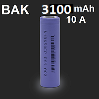 Акумулятор BAK N18650CP Li-Ion 3.6V 3100 мАч / 10 А