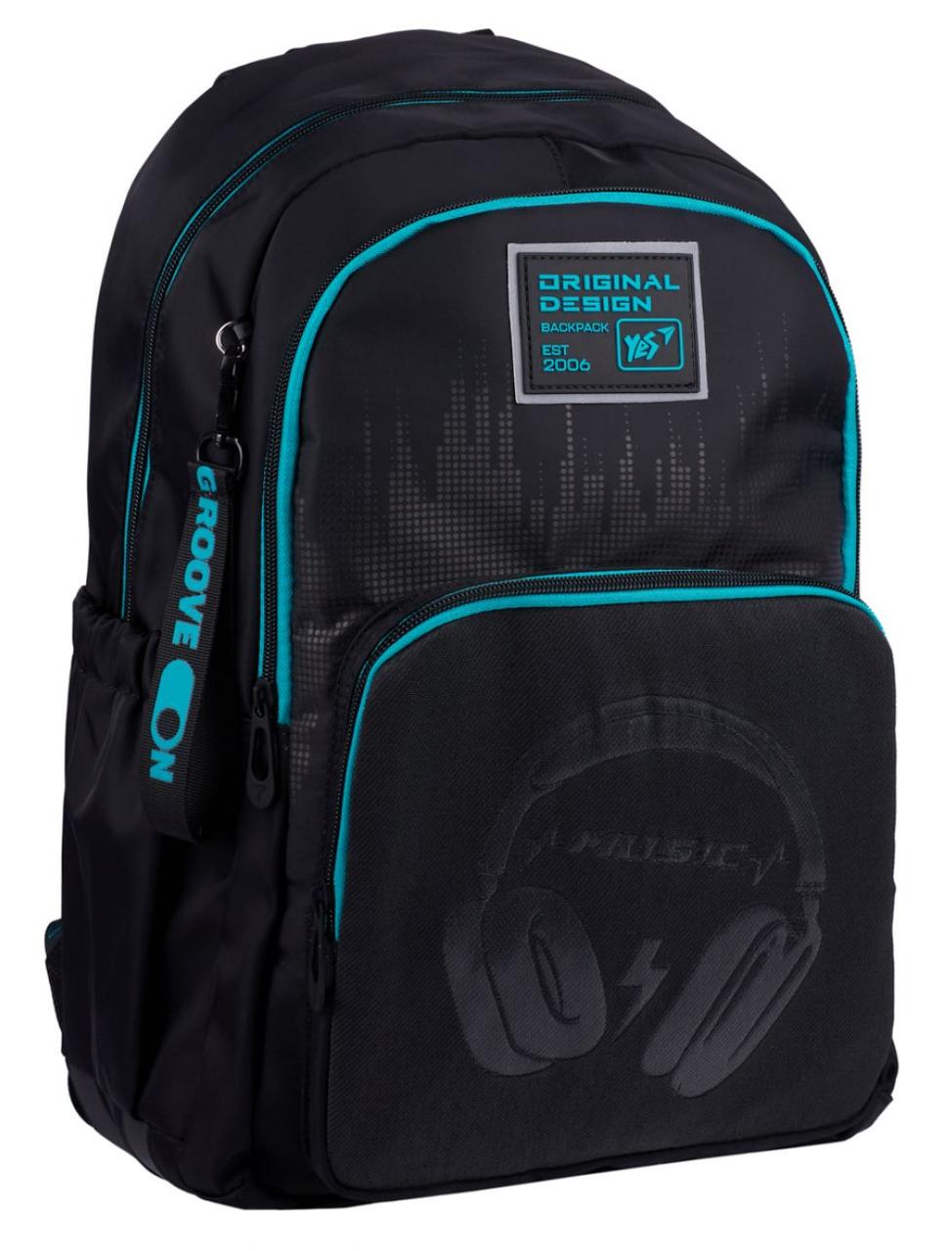 Шкільний рюкзак Yes Optic Headphones 22л, фото 1