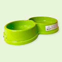 Миска пластикова для котів подвійна № 1 Природа PR740452, фото 3